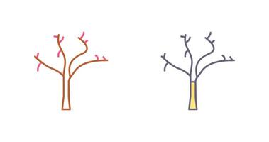 Tree with no Leaves Icon Design vector