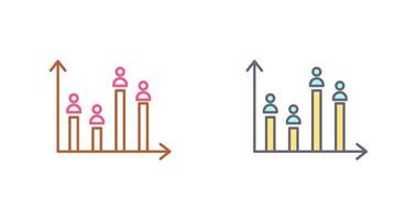 Candidate Graph Icon Design vector