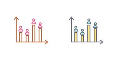 Candidate Graph Icon Design vector