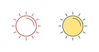 diseño de icono de sol vector