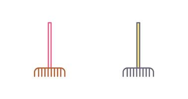 Fork picking Leaves Icon Design vector