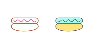 Hot Dog Icon Design vector