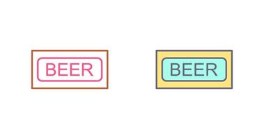 Beer Sign Icon Design vector