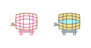 Barrel with Tap Icon Design vector