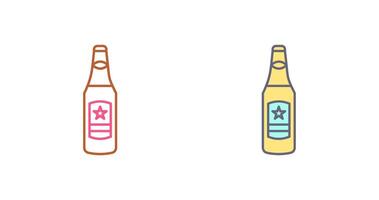 cerveza botella icono diseño vector