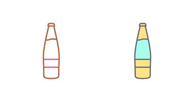 cerveza botella icono diseño vector