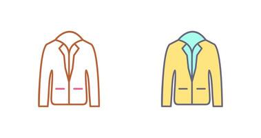 Stylish Jacket Icon Design vector