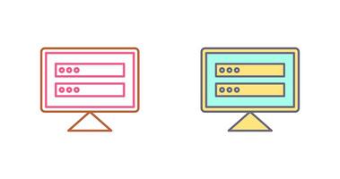 corrompido datos icono diseño vector