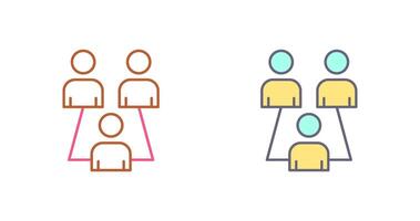 Connected Users Icon Design vector
