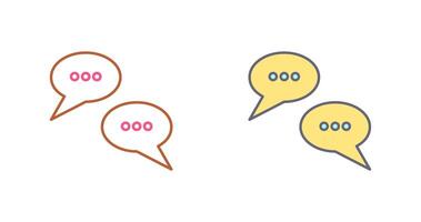 Conversation Bubbles Icon Design vector