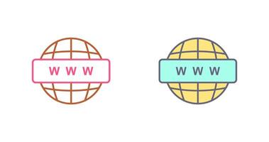 World Wide Web Icon Design vector