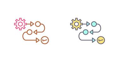 Process Icon Design vector