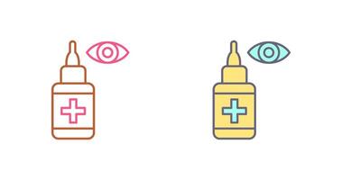 Eye Drop Icon Design vector