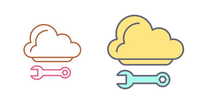 Cloud Computing Icon Design vector