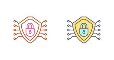 Cyber Security Icon Design vector