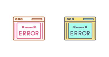 Error Code Icon Design vector