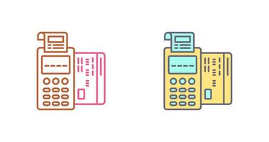 Pos Terminal Icon Design vector