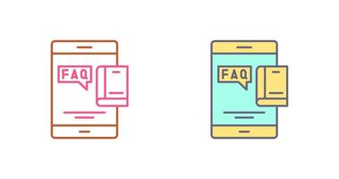 Faq Icon Design vector