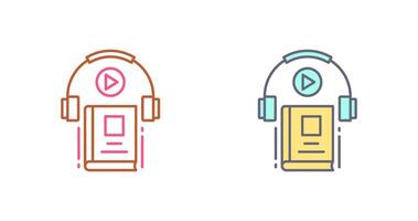 Audio Book Icon Design vector