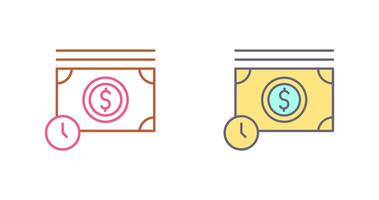 Time is Money Icon Design vector