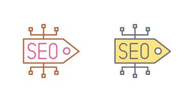 SEO Tag Icon Design vector