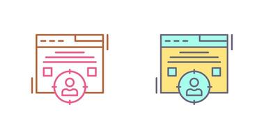 Target Audience Icon Design vector