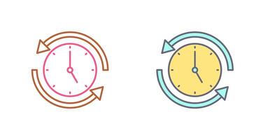 correr hora icono diseño vector