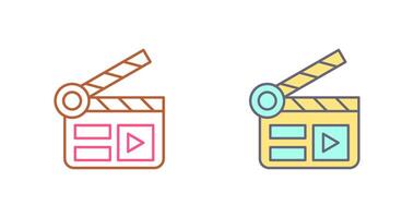 Clapper Board Icon Design vector