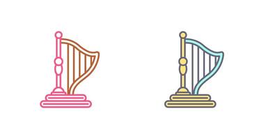 Harp Icon Design vector