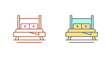 Bed Icon Design vector