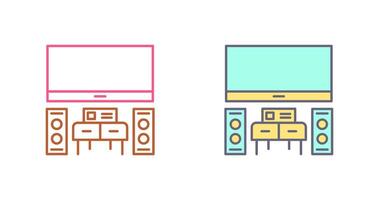 Home Theater Icon Design vector