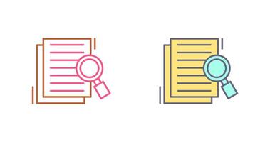 Details Looking Icon Design vector