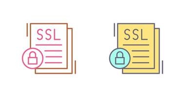 SSL Icon Design vector