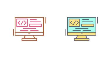 Coding Icon Design vector