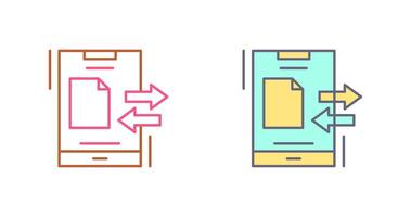 Data Transfer Icon Design vector