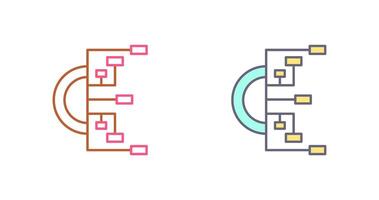 Flowchart Icon Design vector