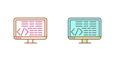 Coding Icon Design vector