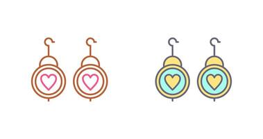 Earrings Icon Design vector