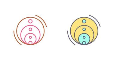 Venn Diagram Icon Design vector