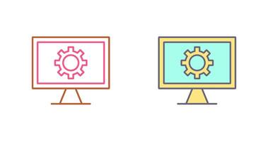 Monitor Screen Icon Design vector