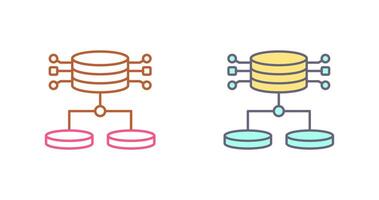 diseño de icono de datos estructurados vector