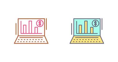 Bar Chart Icon Design vector