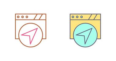 Navigation Icon Design vector