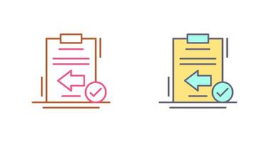 Return Icon Design vector