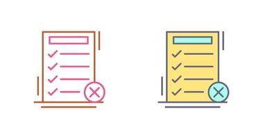 Fake List Icon Design vector