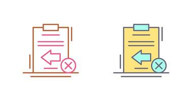 Return Failed Icon Design vector