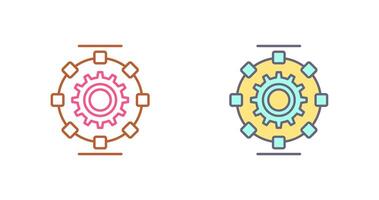 Automated Process Icon Design vector
