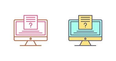 Quiz Icon Design vector