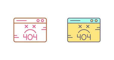 404 Error Icon Design vector