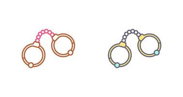 Handcuffs Icon Design vector